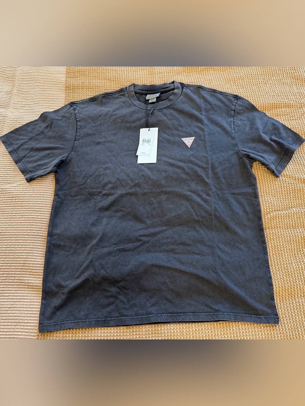 Guess Men’s Charcoal Black Short-Sleeve Logo Tee